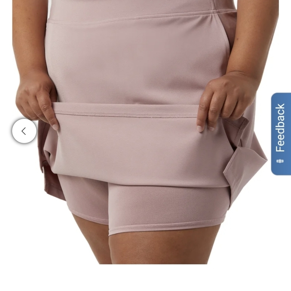 32 Degrees Cool Pink Skort Dusty Rose Golf Active Skirt/Shorts Plus Size XXL NWT - Picture 4 of 12